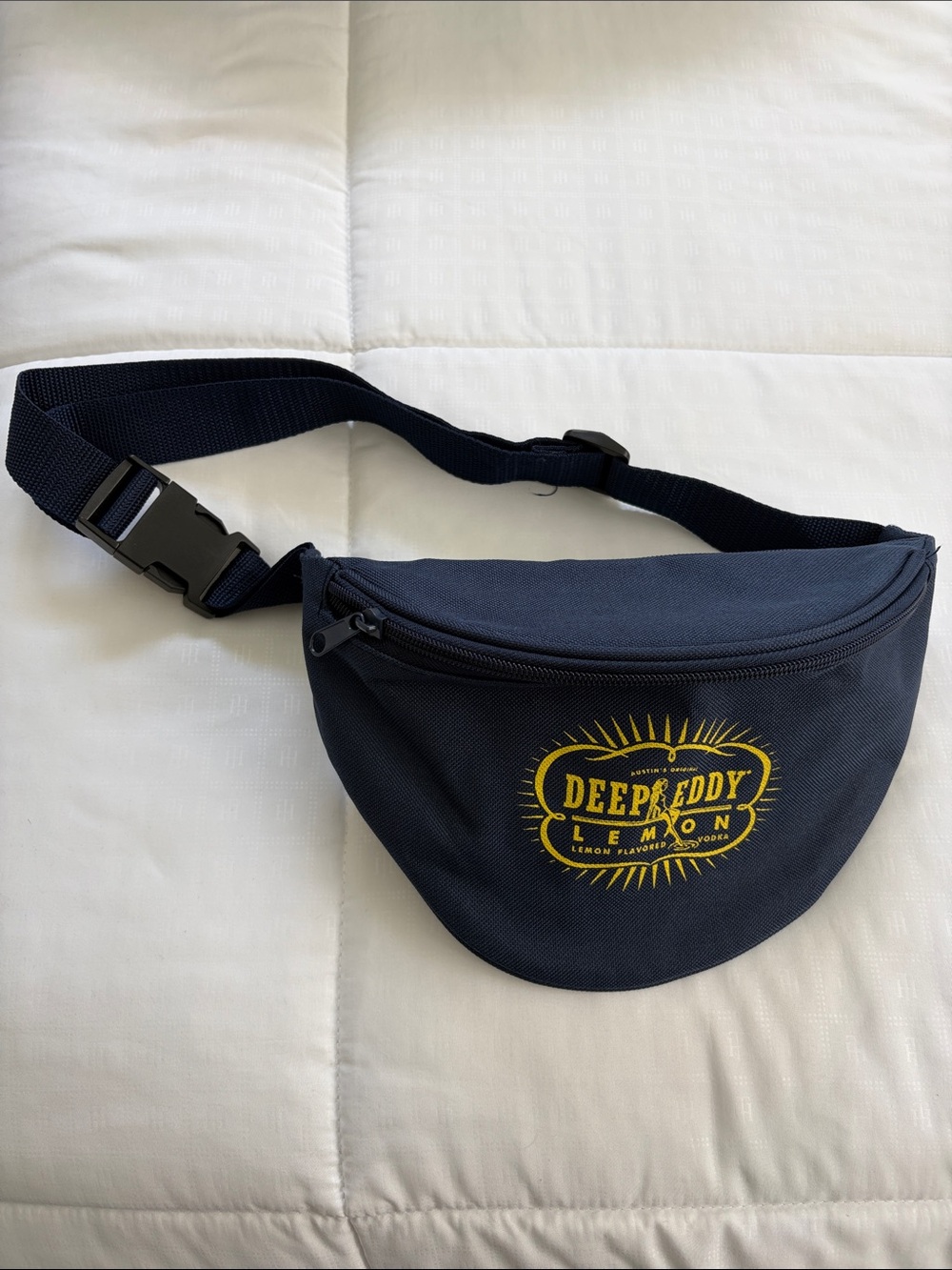 Deep Eddy Lemon Navy Canvas Belt Bag Fanny Pack
